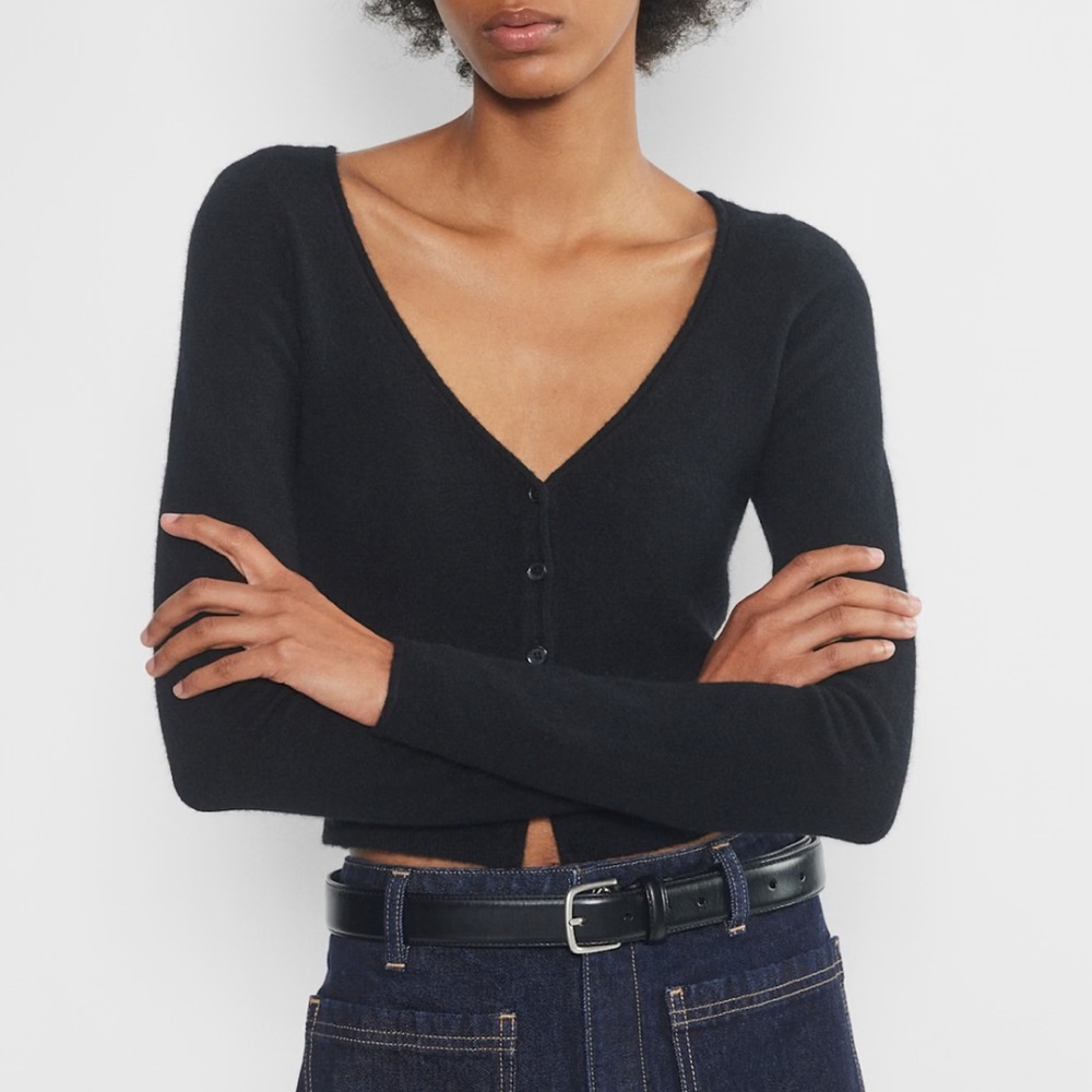 ARITZIA Black Santorini Cardigan